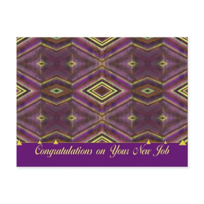 congratulations on your new job post card by DonnaGraysonAbstract