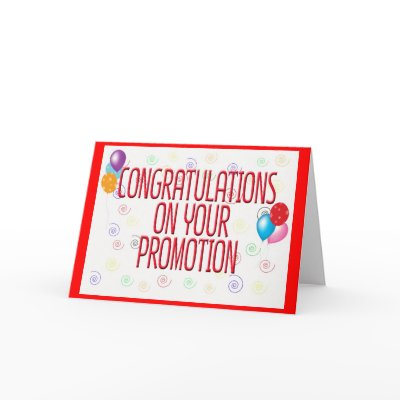 Congratulation Promotion Card