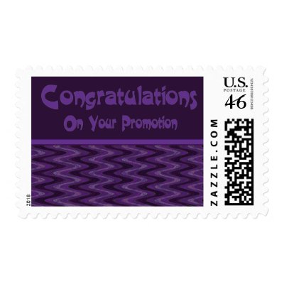 Congratulations on Your Promotion Postage Stamps by DonnasGreetingCards
