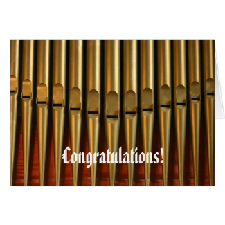 Congratulations organ card