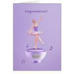 Congratulations, Performance, Music Box Ballerina Cards