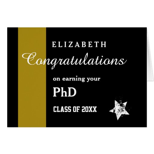 phd congratulations card