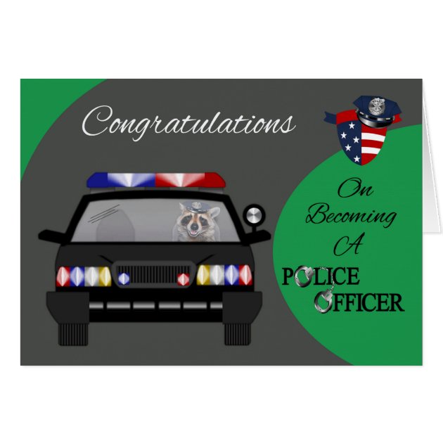 Congratulations, Police Officer Greeting Card | Zazzle