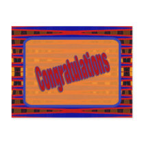 congratulations postcards by DonnaGraysonAbstract congratulations postcards