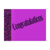 Congratulations postcards