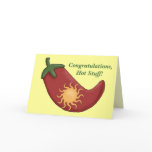 Congratulations Red Chili Pepper Card - Western