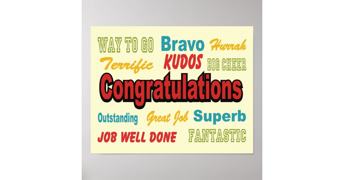 congratulations posters