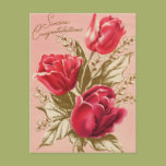 Congratulations Roses Post Cards