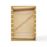 Congratulations scroll Great news Greeting Cards