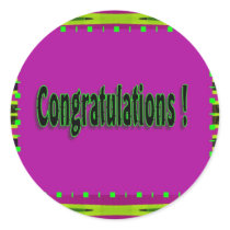 congratulations stickers