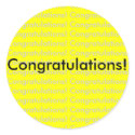 Congratulations! sticker