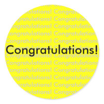 Congratulations! sticker