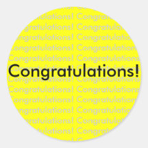Congratulations! sticker