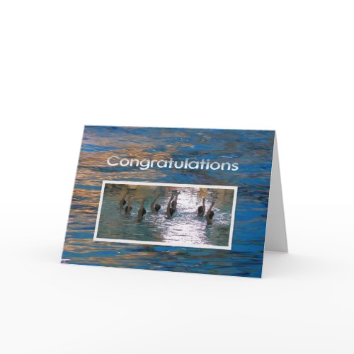Congratulations Synchronized Swimming card