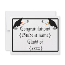 Congratulations to the Graduate! invitations