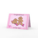 Congratulations - Twin Baby Girls Custom Card