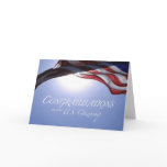 Congratulations US Citizenship US Flag Greeting Cards