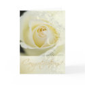 Congratulations Wedding Bridal Lace Rose (creme) cards