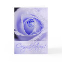 Congratulations Wedding Bridal Lace Rose (purple) cards