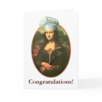 Congratulations with Mona Lisa Chef cards by Ars_Brevis Congratulations with Mona Lisa Chef cards