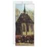 Congregation exiting Church in Nuenen - van Gogh Custom Rack Card