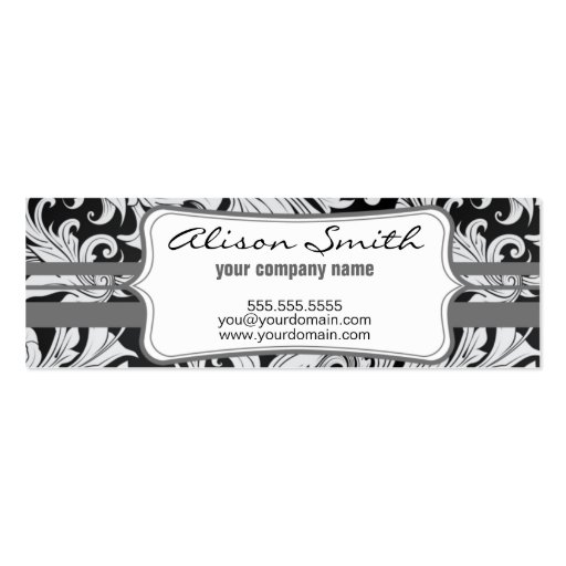 Congregation label victorian with business cards (front side)