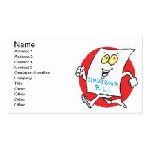 Congress Bill Passing Business Card Templates