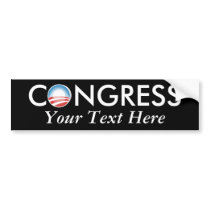 Congress: Create Your Own bumper stickers