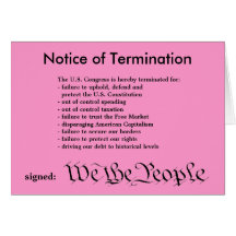 Congress Pink Slip card