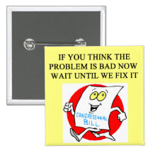 congress politics government sucks pinback buttons