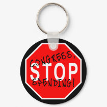 Congress, Stop Spending keychain by Patriot_Resistance Congress, Stop Spending keychain