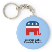 Congress sucks. Especially Pelosi Keychain