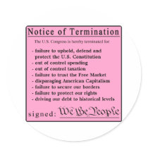 Congressional Pink Slip stickers by Patriot_Resistance Congressional Pink Slip stickers