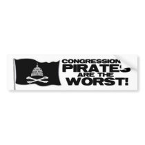 Congressional Pirates Bumper Stickers
