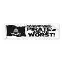 Congressional Pirates bumper stickers by Megatudes Congressional Pirates bumper stickers