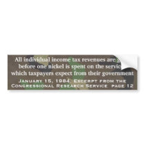 Congressional Research Service on Income Tax Bumper Sticker