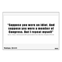 Congressmen Are Idiots Quote by Samuel L. Clemens Room Graphic