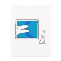 Coniglietto hilly strange art postcards