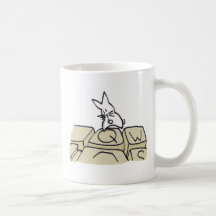 coniglietto hilly writer coffee mug