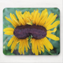 Conjoined Black Eyed Susan Mousepad