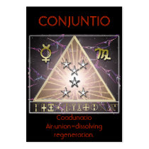 conjuntio geomantic trump business cards