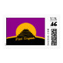 Conlang flag Tricolor stamp (w/ motto), horizontal