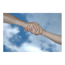 connected hands posters