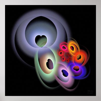 'Connected Hearts' Print by SBricker