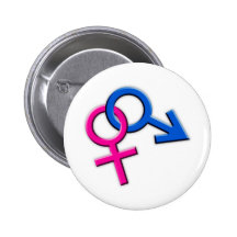 Connected Male and Female Symbols Button 002