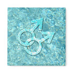 Connected Male Symbols Design Magnet 002