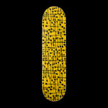 Connected Spots - Black on Amber skateboards