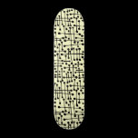 Connected Spots - Black on Cream skateboards