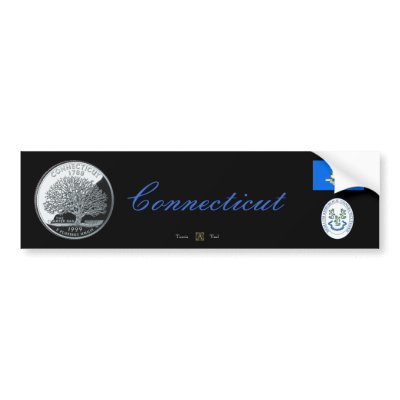 CONNECTICUT BUMPER STICKERS by TravisTeel