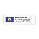 Connecticut Flag Address Label